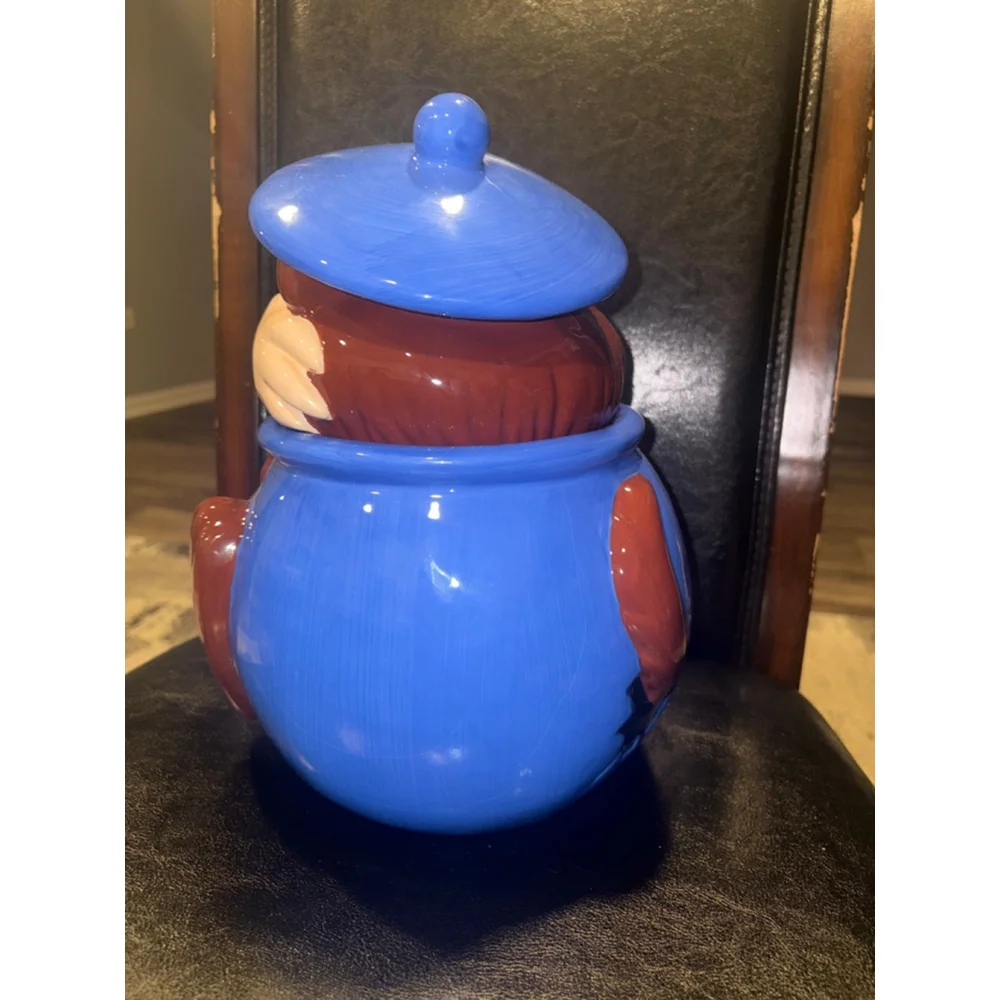 Vintage Taz / Tasmanian Devil Blue 1997 Warner Bros Cookie Jar - new with box